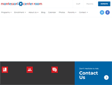 Tablet Screenshot of montessoricenterroom.com